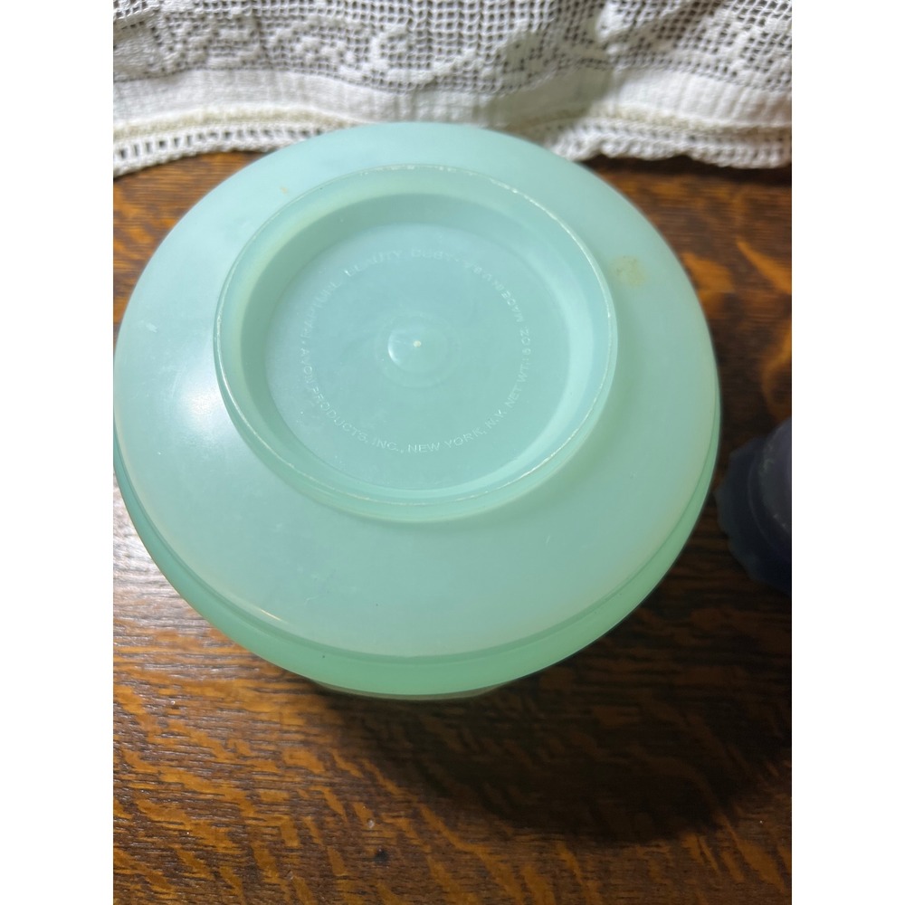 VTG Avon Dove Vanity Jar Set Moonwind Powder Rapture Cream Sachet Frosted Glass - Picture 5 of 7